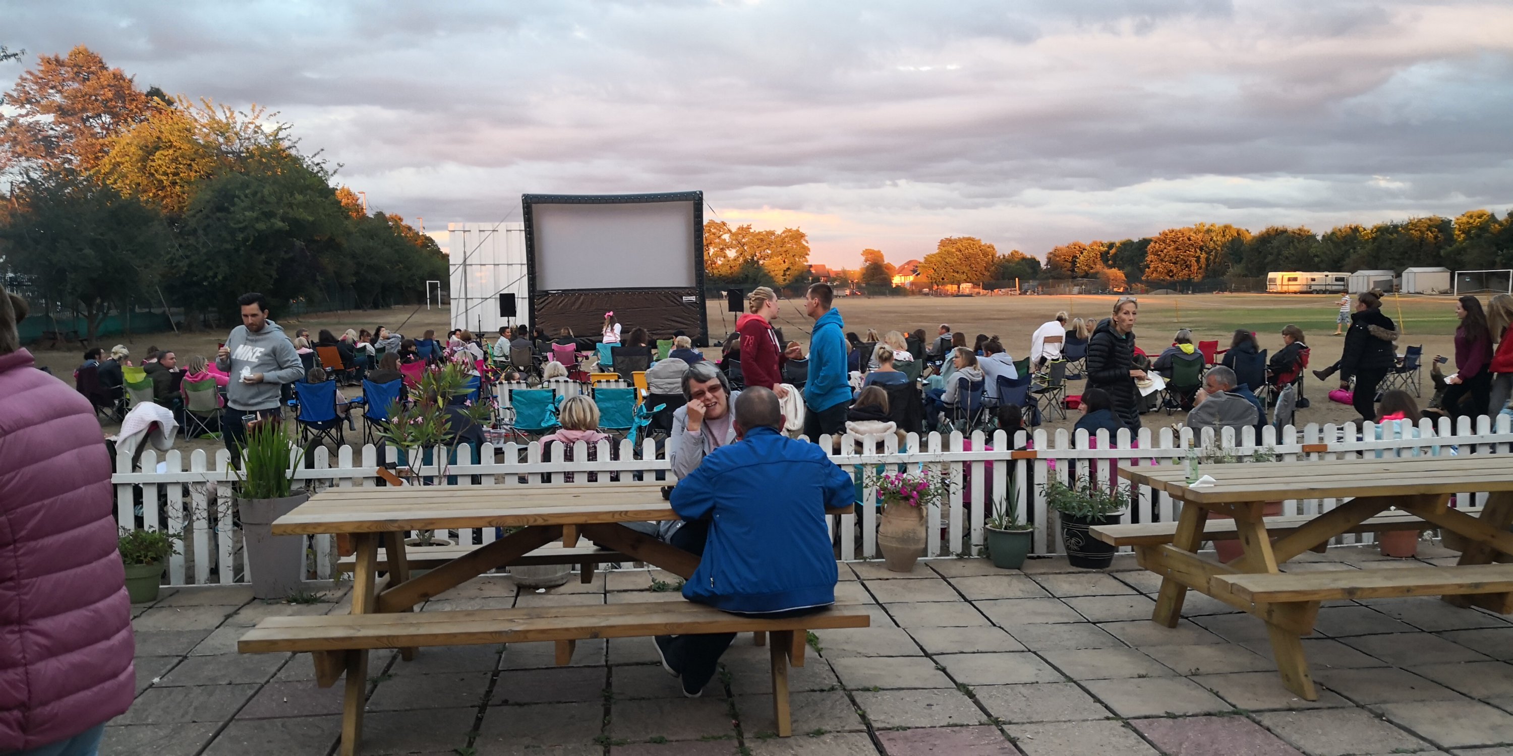 Spelthorne Sports Club Surrey outdoor cinema